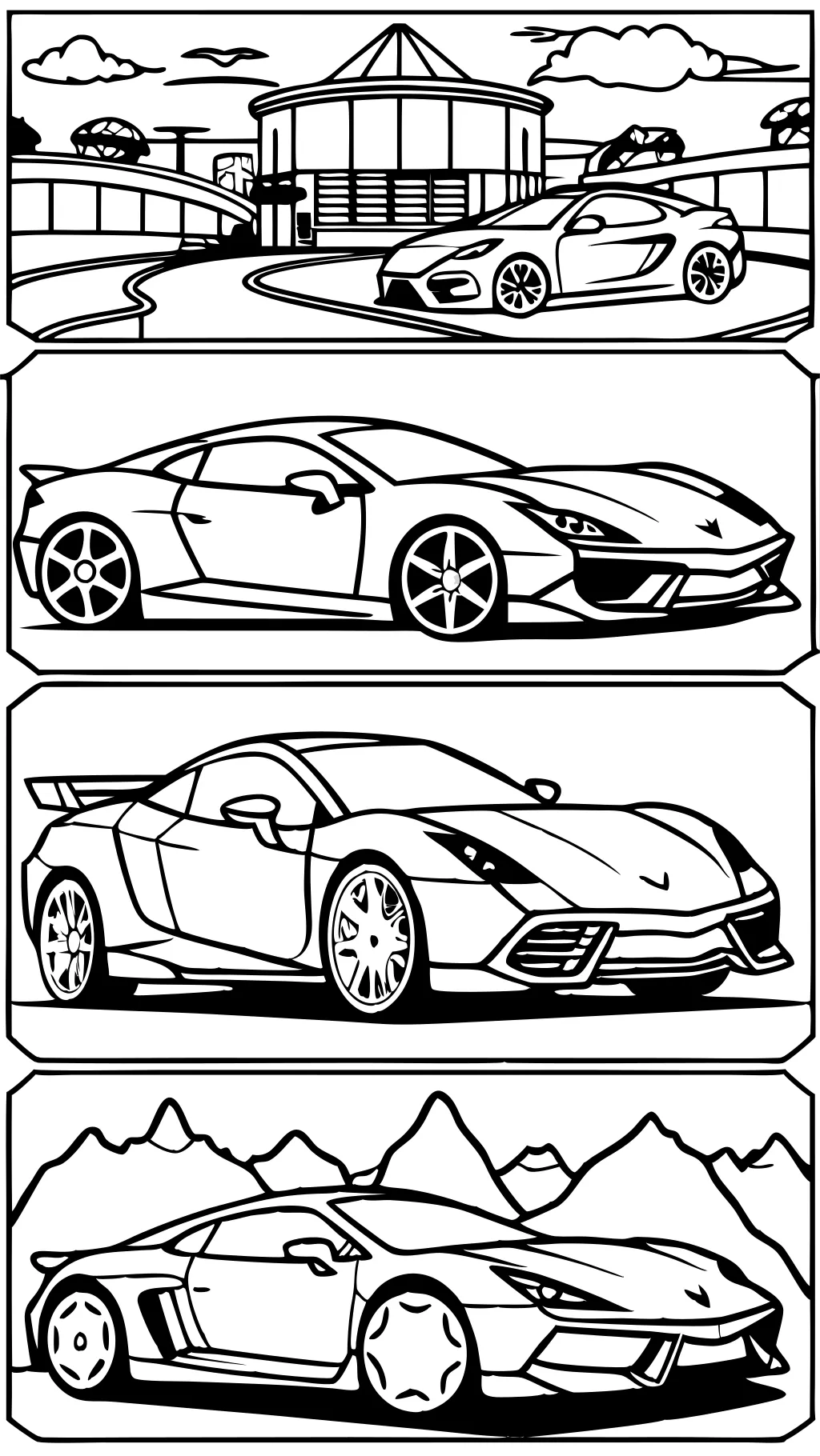 coloriages de Lamborghini imprimables